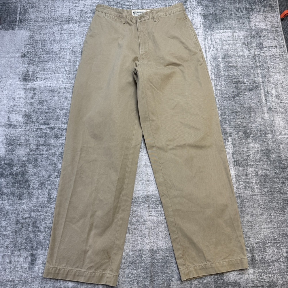 American Eagle Pants Mens 31x32 Standard Issue Khaki Relax Straight Thick Office
